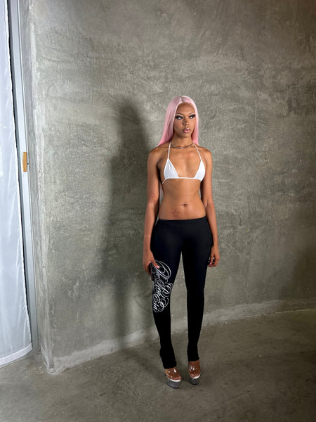 "Signature" Fitted Long Tights (Black)