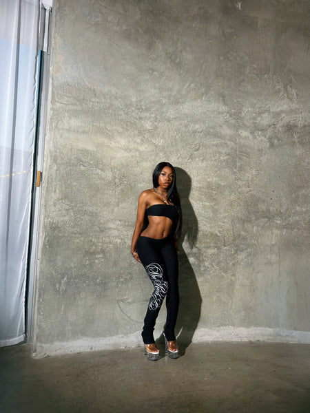 "Signature" Cut Out Jumpsuit (Black)