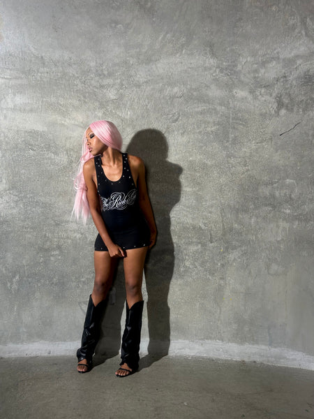 "Signature" Mini Tank Dress (Black)