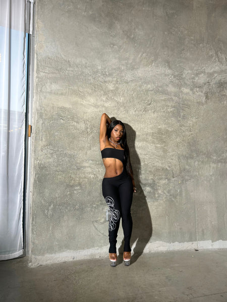 "Signature" Cut Out Jumpsuit (Black)