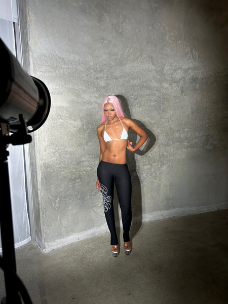 "Signature" Fitted Long Tights (Black)