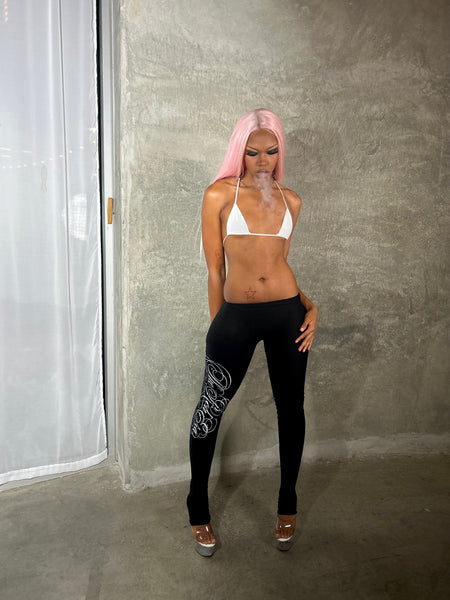 "Signature" Fitted Long Tights (Black)