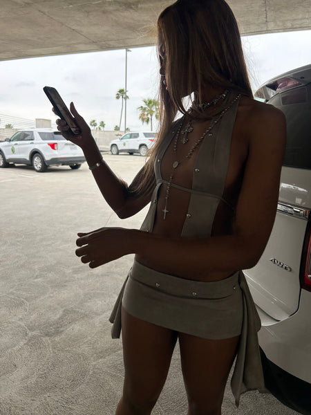 “Riot” Halter Top (Taupe)