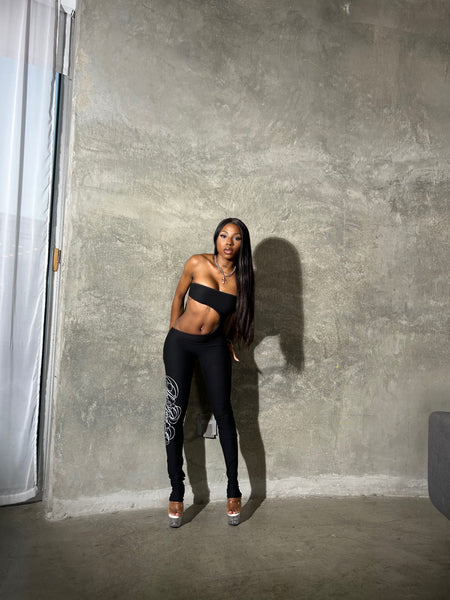 "Signature" Cut Out Jumpsuit (Black)